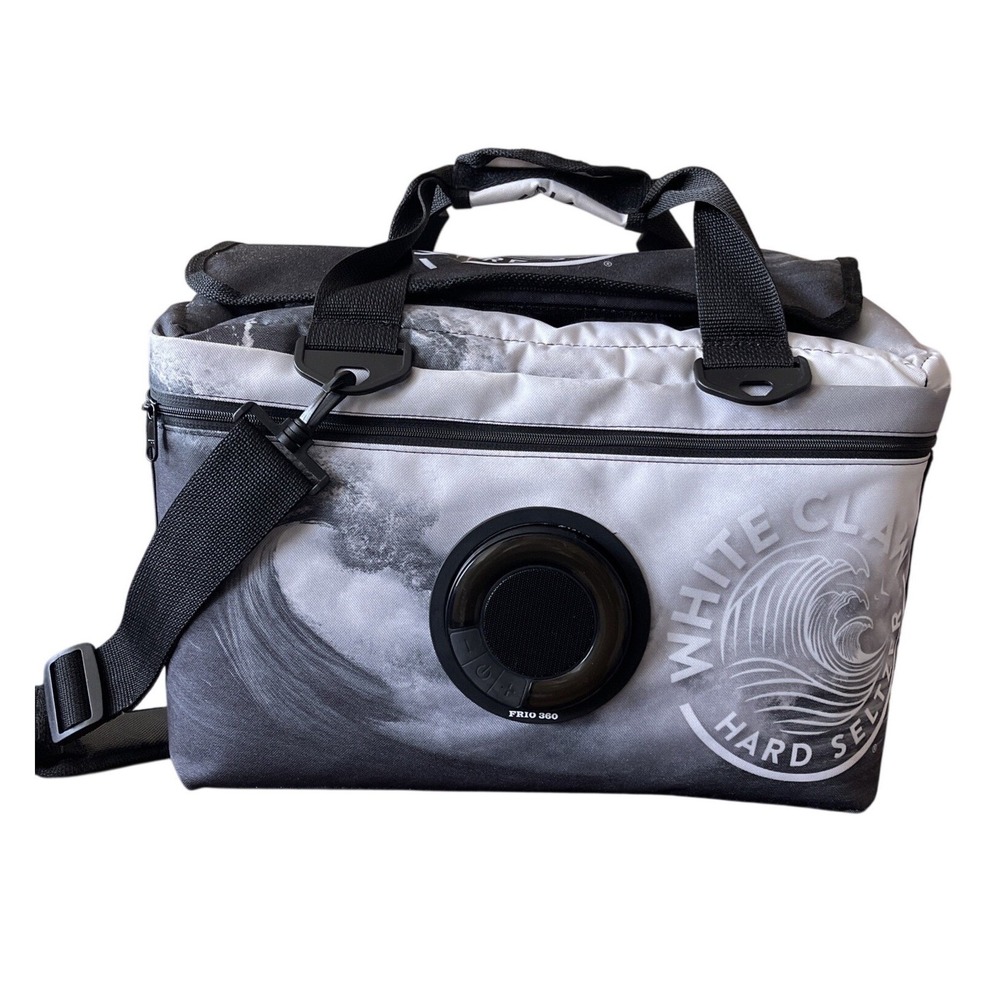 White Claw Insulated Cooler Bag Tote Speaker Bottle Opener FRIO Beach Lake 18x14